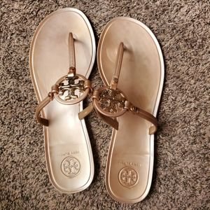 Tory Burch Rose Gold Sandals